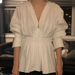 H&M v neck blouse